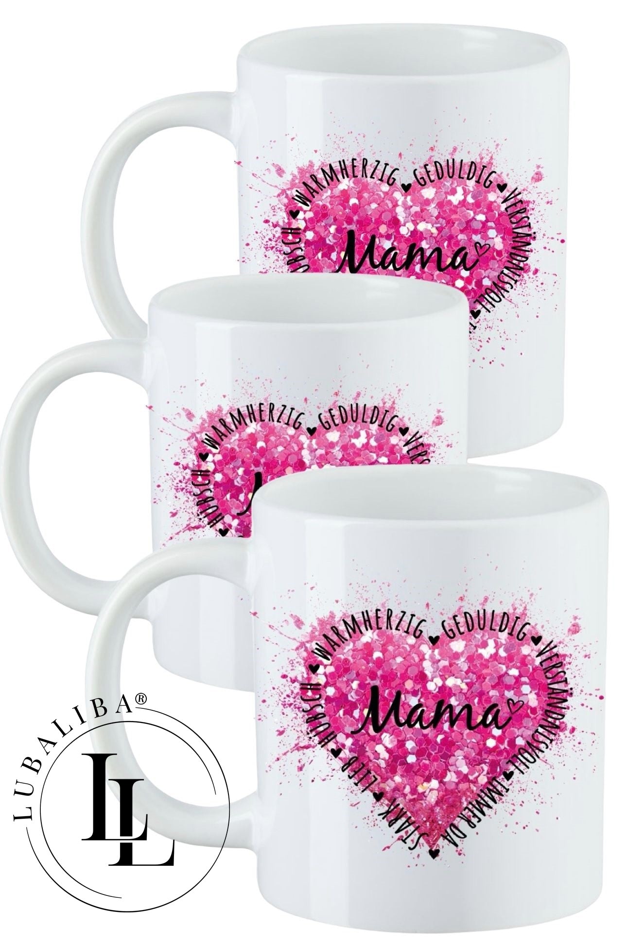 Tasse " Herz MAMA " Motiv: DAW